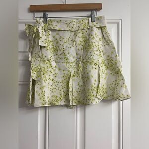 Allsaints green frida skirt NWT US 6